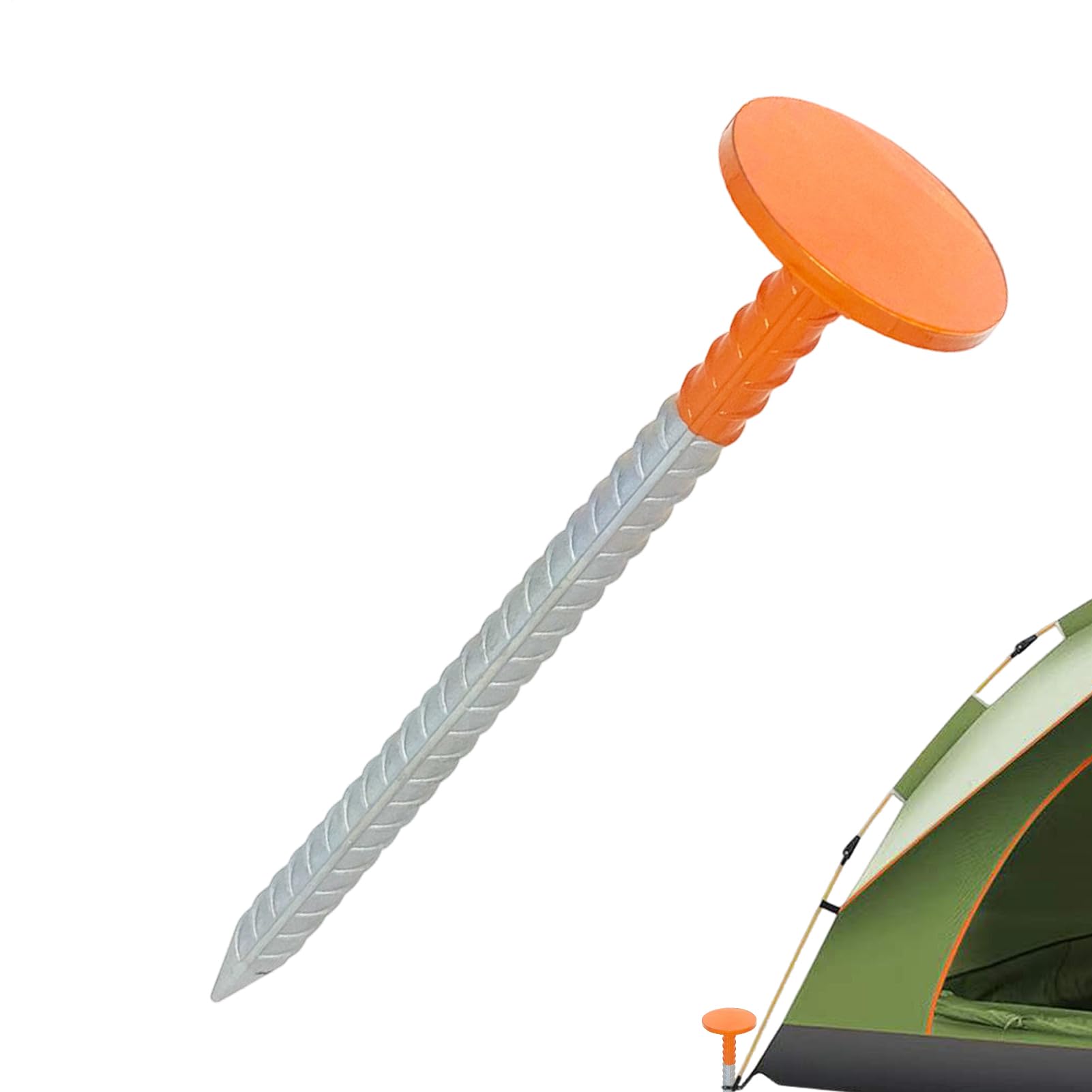 Survey Markings - 12 inch, Robust, Highly Visible Orange Stake, Permanent, Weather-Resistant Construction Marking Posts for Building Garden Driveways, Lawns and Outdoor Areas