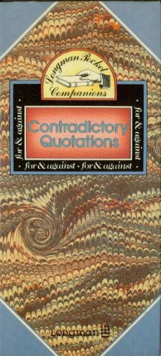 Contradictory Quotations (Longman pocket companion series)