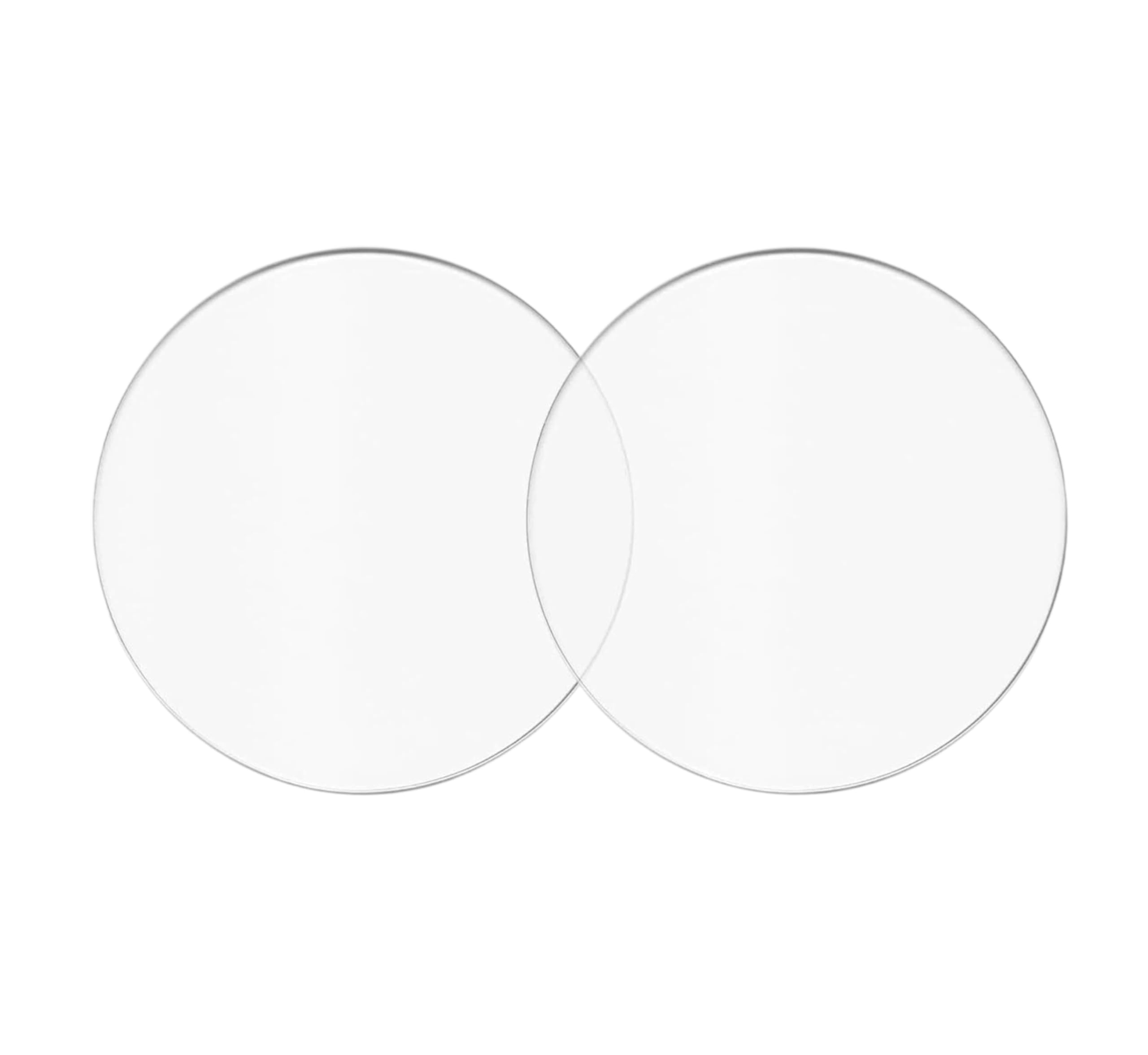 – 2PCS 6 Inch Clear Acrylic Cake Board, Round Transparent Acrylic Disc for Cake Decorating, Display, DIY Crafts (15cm)