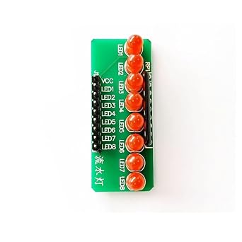 8-Channel LED Chaser Light Module for Microcontroller Projects - Running Light Experiment Kit