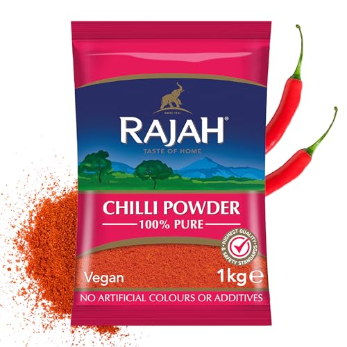 Rajah Spices Chilipulver | Lal Mirch Powder | Mirch Powder | Chili | Red Chili Powder | Hot Chili...