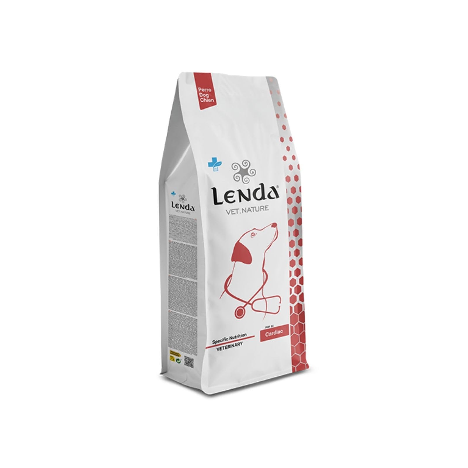 Lenda VET Cardiac 2kg - Croquettes vétérinaires Cardiaque Faible Sodium pour Chiens Adultes/Jeunes Toutes Races - Nourriture Chien Oméga 3 EPA DHA probiotiques Fonction rénale