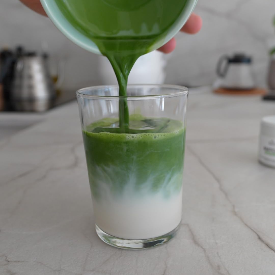 KIYO Matcha Cérémonie | Goût Doux Sans Amertume | 100% Naturel & Pur | Grade Cérémonial de Kagoshima, Japon | Récolté à la Main | 30g
