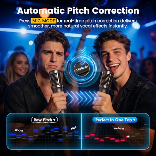 Image of JYX 240W Trolley Party Speaker, 12 Hours Playtime with 2 UHF Wireless Mics, Bluetooth v5.3, Karaoke Party Box, TWS, 6.35mm Guitar Mic Inputs & AUX USB Type-C Port, RGB LED Lights (Black)