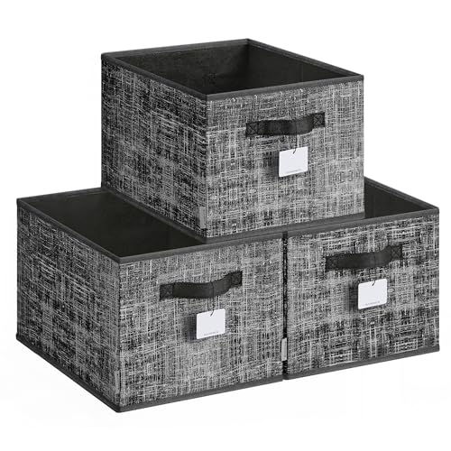 SONGMICS Aufbewahrungsbox 3er Set, zusammenklappbar, 40 x 30 x 24 cm – Ansicht 1