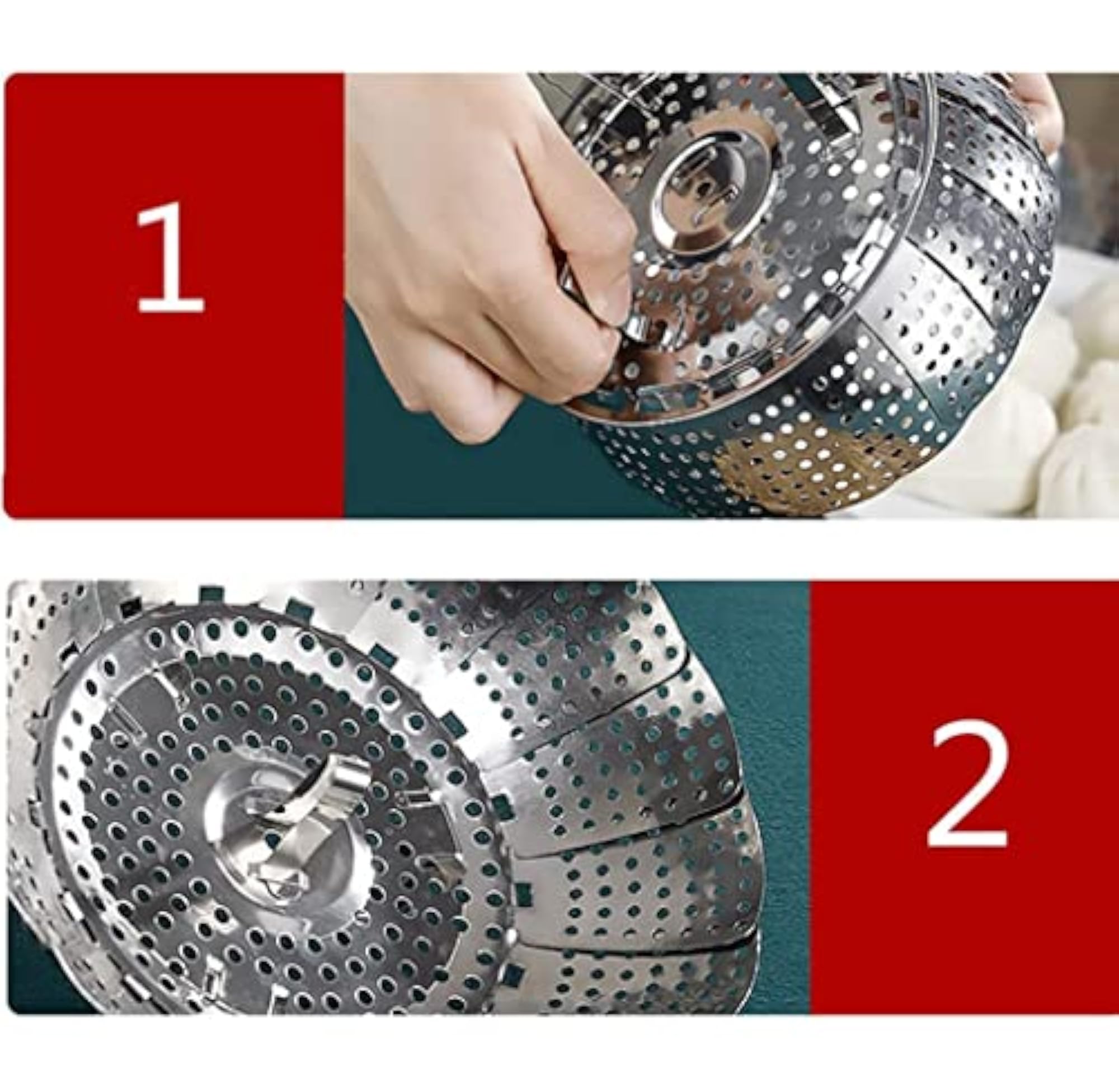Vegetable Steamer Basket, Stainless Steel Veggie Steamer