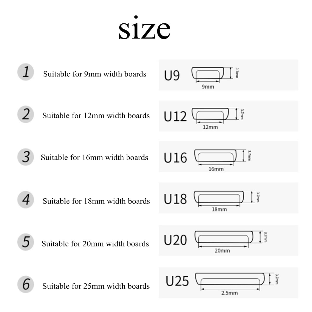 Cinta autoadhesiva para bordes de muebles, banda flexible en forma de U, cinta de bordes para gabinete, madera contrachapada, mesa, armario, protector de bordes de madera (plata, 5 m x 25 mm)