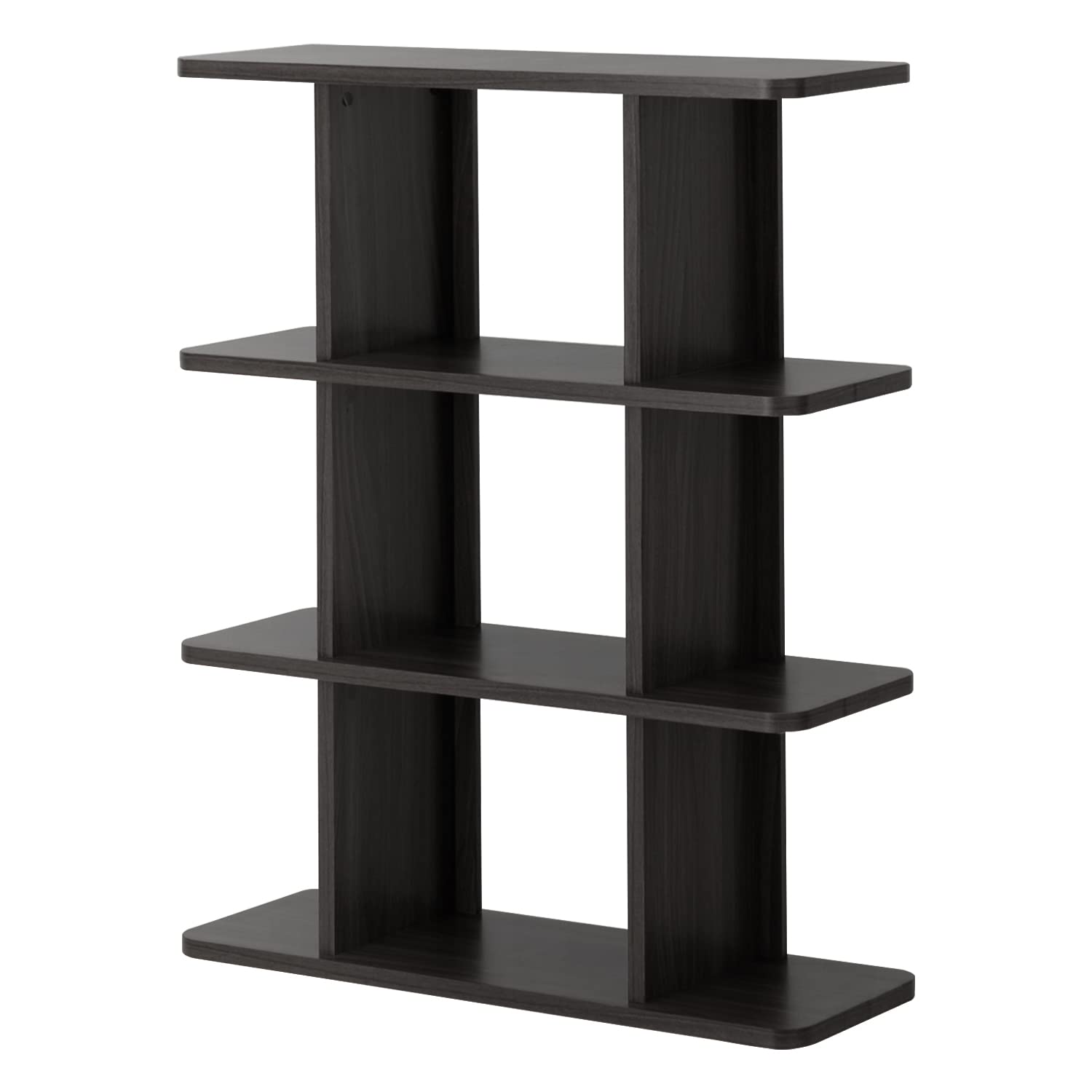 希少アクタス︎ダークブラウン木製3段オープンシェルフ送料込み