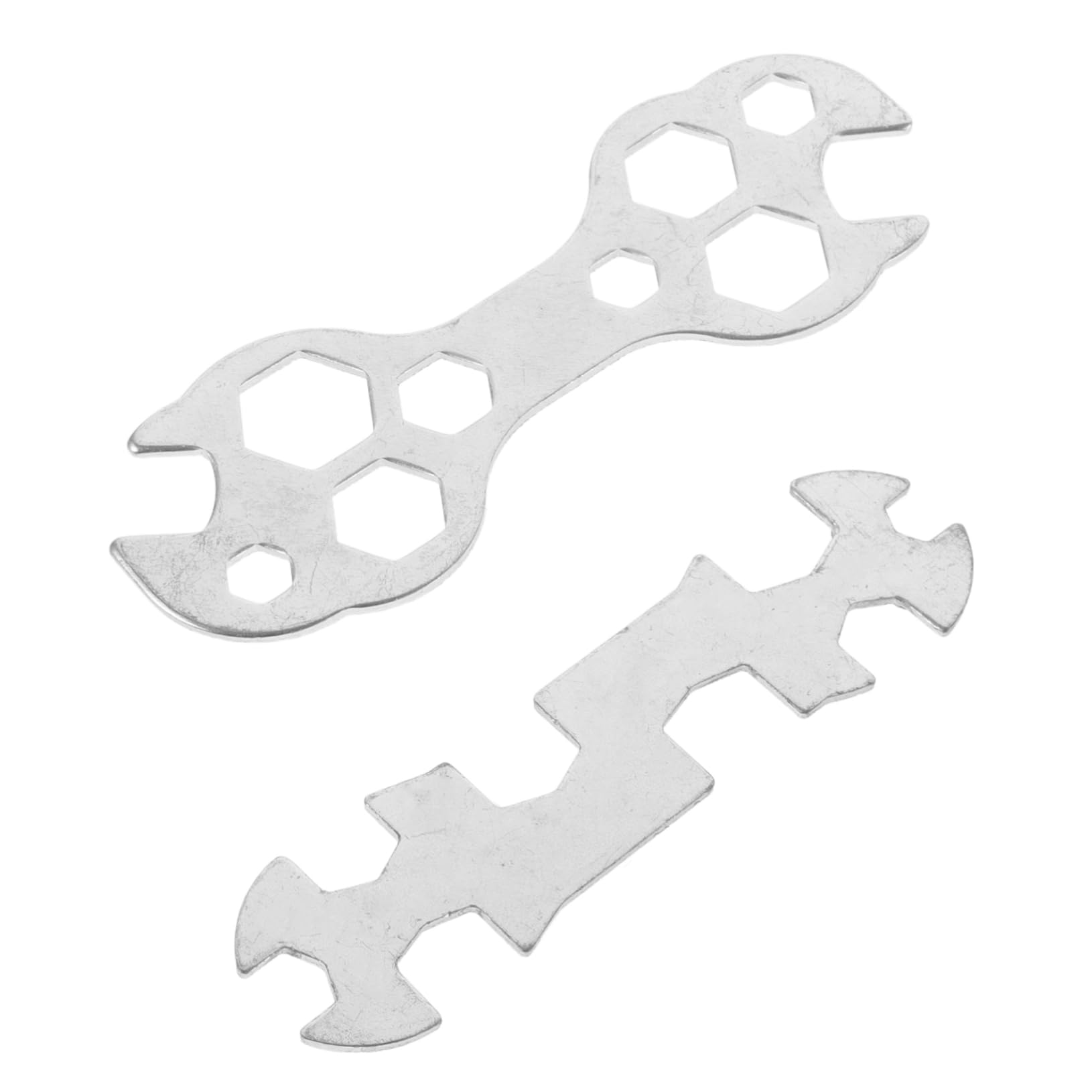 BESPORTBLE 2pcs Wrench Multi-hole Portable Repair Tool for Mountain Lightweight and Versatile Wrench for Quick Adjustments Go Repairs