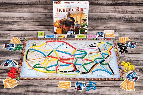 Asmodee Ticket to Ride Board Game (2025 Refresh) – A Cross-Country Train Adventure for Friends and Family, Strategy Game for Kids &amp; Adults, Ages 8+, 2-5 Players, 30-60 Minute Playtime