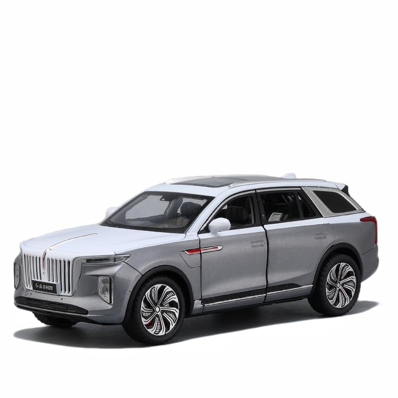 Image of 1:24 Scale Diecast Red Flag HONGQI-H9 Alloy Car Model - Officially Authorized Metal Model SUV with Openable Doors & Pull Back Action - Collectible Toy Car for Kids & Adults【Colors as Per Stock 】