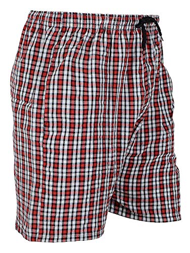 Image of DIGITAL SHOPEE Men's Cotton Checkered Boxers Pack of 3