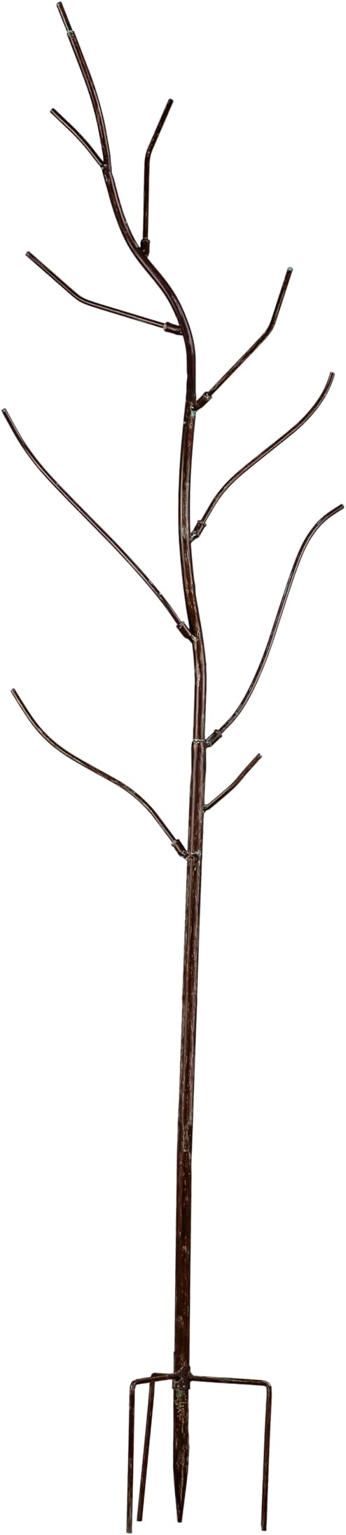 Evergreen Garden Classic Glass Bottle Tree | Made of Rustproof Metal | 63 Inches Tall | Colorful Garden Decorative Bottle Holder & Outdoor Decor | Holds Up to 10 Bottles