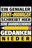 Notizbuch liniert: Event-Manager Geschenke Beruf