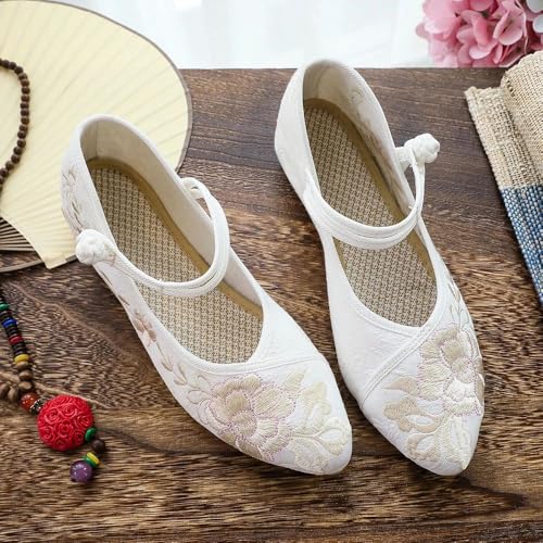 Chaussures de marche brodées rétro pour une marche douce