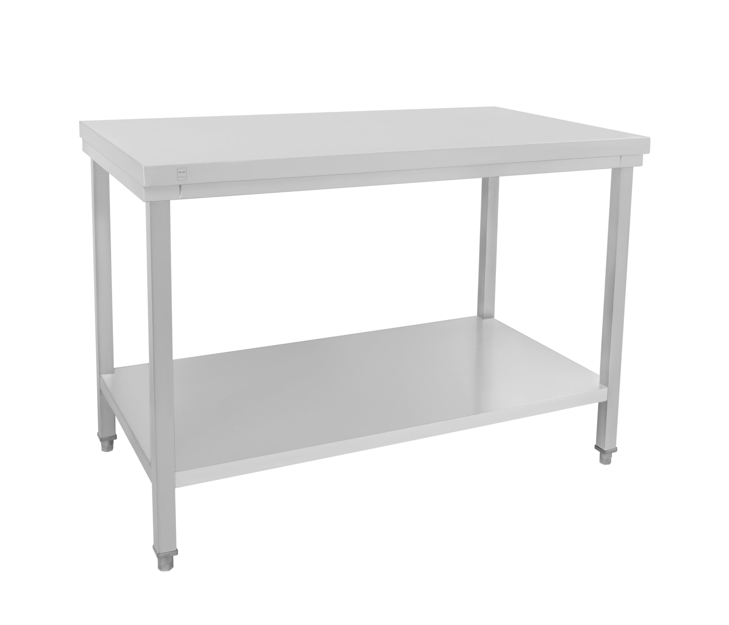 METRO Professional Mesa de Trabajo GWTS4127, Acero Inoxidable, Plata, Ideal para cocinas professionales