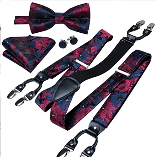 Set de tirantes, corbata preatadacollar y gemelos para hombre miniatura 5