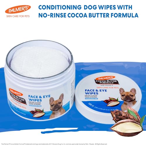 Palmer's for Pets Face and Eye Dog Wipes, Unscented, 100 Count, 6-Pack - image 3
