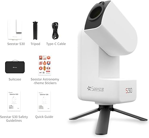 Miniatura 3 de ZWO Seestar S30 - Telescopio digital inteligente todo en uno, Compañero de viaje compacto y portátil para entusiastas de la astronomía y