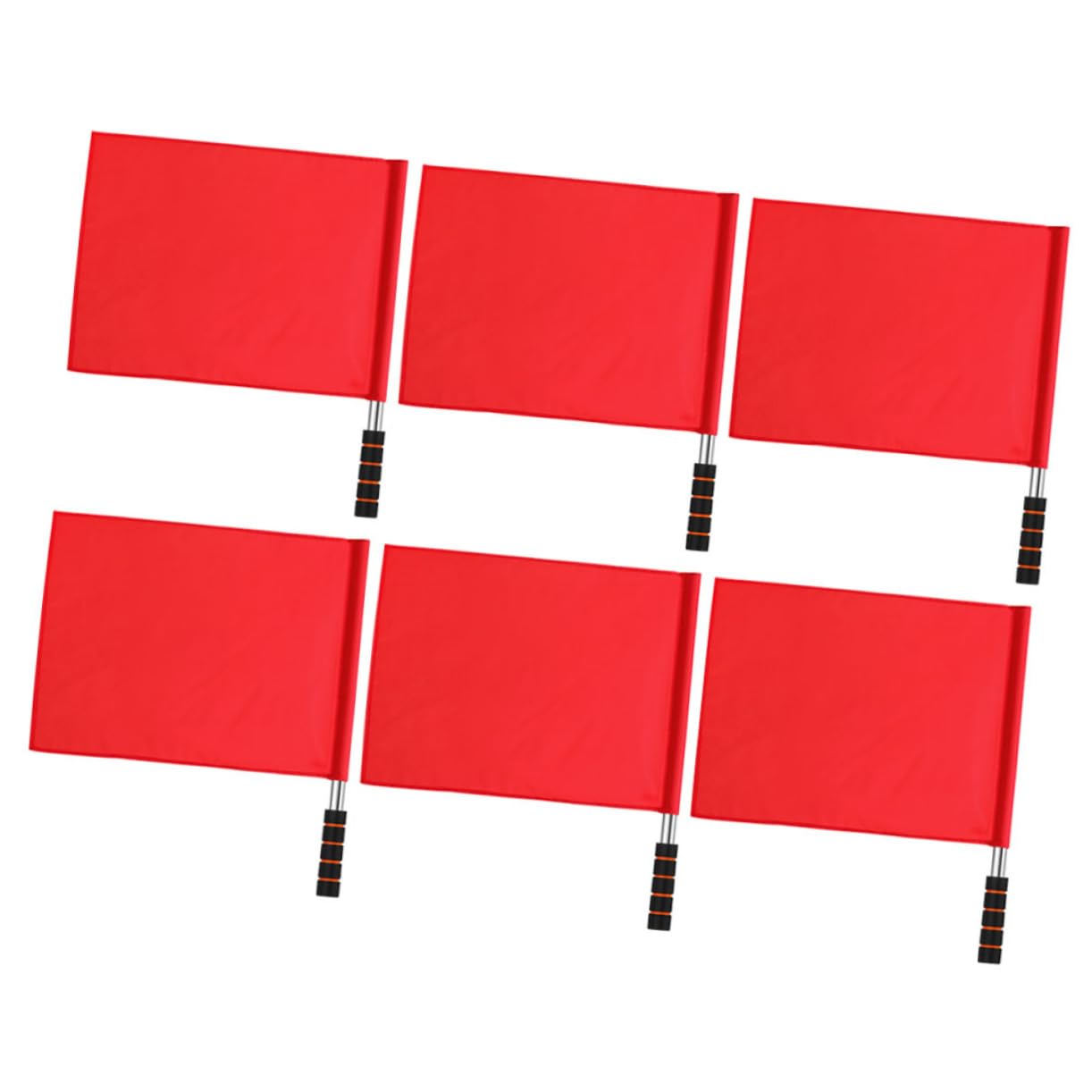 3 Sätze Schiedsrichterflagge Warnsignalflaggen Fußball Sport Stopp Schiedsrichter Grün Gelb Handsignalflagge Rennflagge Handflaggen Fußballflaggen 6 Stücke * 3