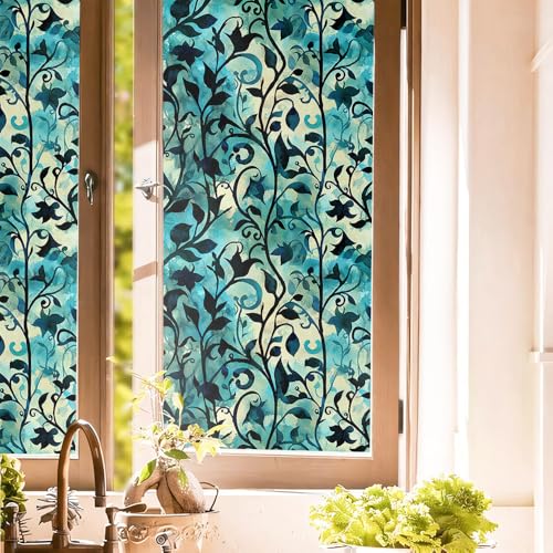 Vinilo decorativo textura retro azul teal 40x300 cm