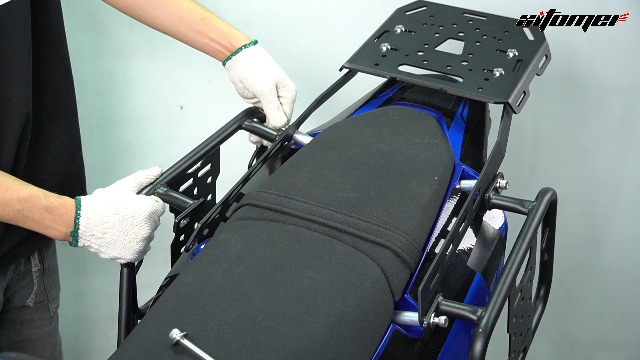 Amazon.com: Xitomer Motorcycle Top Cargo Luggage Rack and Side