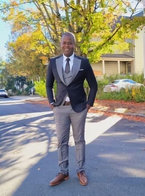 Formal Fashion Men Wedding Suits Slim Fit 3 Piece Groomsmen Tuxedos Formal Prom Suit JXZ0603