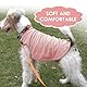 Katzinst Hundepullover Fleece Weste Dehnbares und Warmes Sweatshirt Hunde T-Shirt Hundeweste für Kleine Hunde Pullover für Französische Bulldoggen Bichons Rosa L