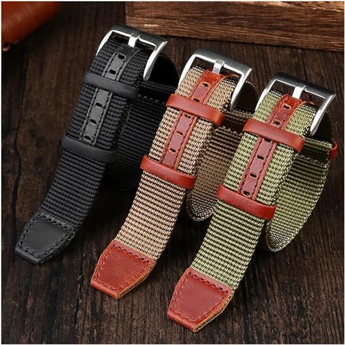 Bande de montres nylon cuir : sangle lourde anti-déchirure - 5