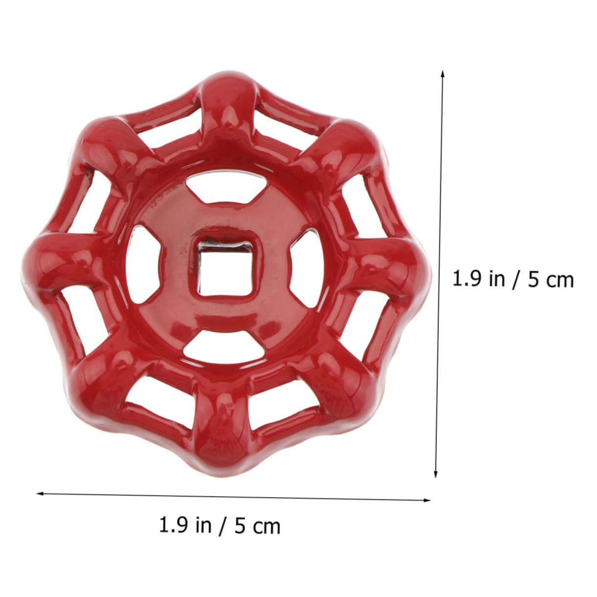 HOMSFOU Sturdy Valve Handle Hose Round Wheel Handle Metal Hand Wheel for Water Fittings