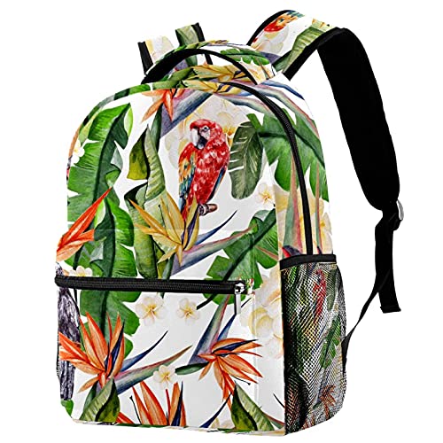 Sac à dos décontracté pour femme tendance multicolore imprimé paume