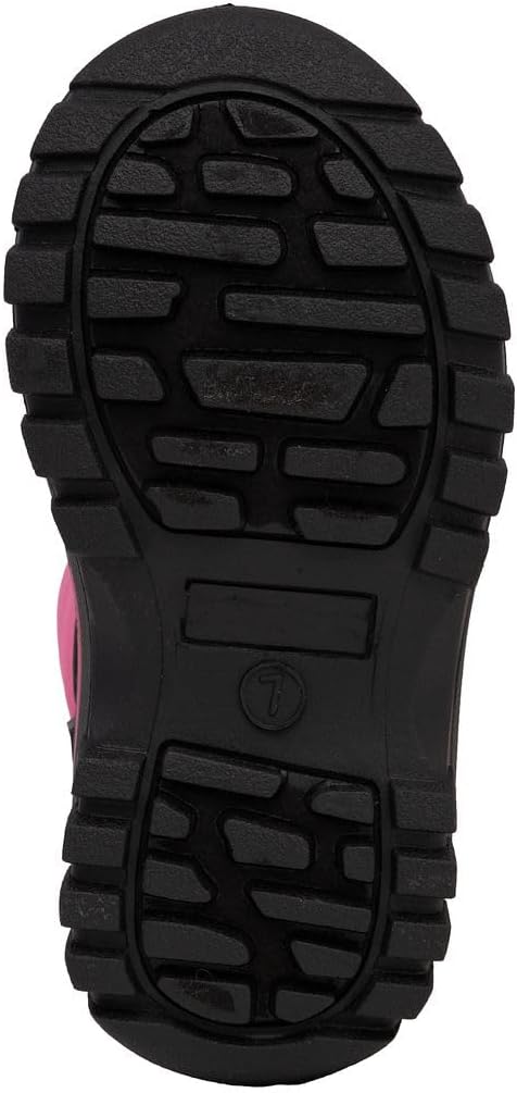 LONDON FOG Jett Waterproof Unisex Kids Snow Boot, Insulated Fleece Lined, Size 5 Toddler to 6 Big Kid, Black, Navy Blue, Grey