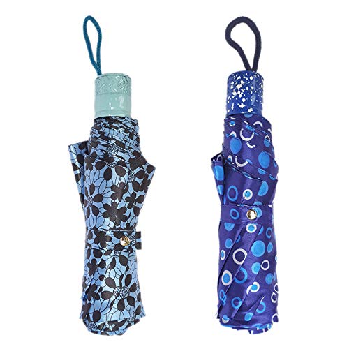 3 Fold Color Umbrella for Women Stylish & Men 3 Fold Big Size Umbrella Combo (Multicolour) - Set of 2 (FR_998)-image-49