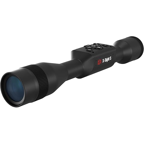 ATN X-Sight 5 Smart Day/Night Hunting Scope w/Ballistics Calc, 4056x3040 Resolution, Video Record, Wi-Fi, 14hrs+ Battery Power