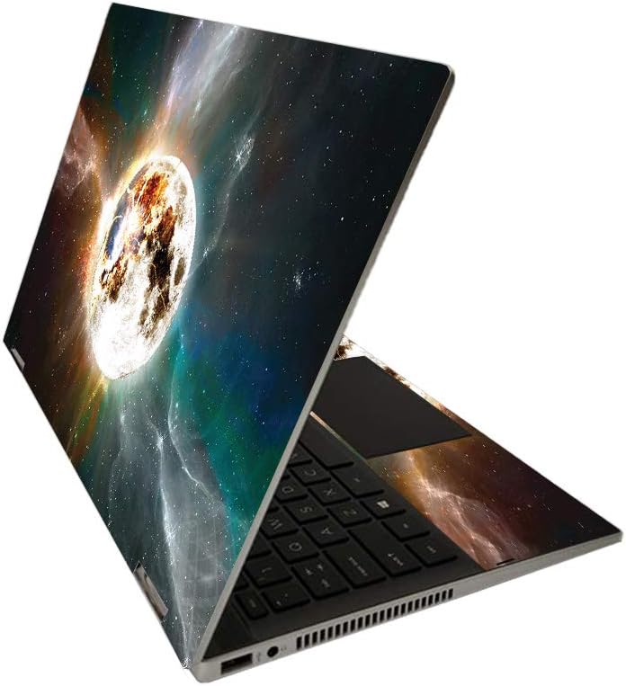 MightySkins Skin for HP Pavilion x360 14" (2020) - Moon Explosion | Protective, Durable, and Unique Vinyl Decal wrap Cover | Easy to Apply, Remove, and Change Styles | Made in The USA