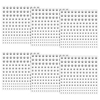 Heclia Fake Piercings for Lip Nose Eyebrow Adhesive Gems Button Stickers 990 Pcs Non Piercing Face Jewelry Set Silver Makeup Accessories for Cosplay Special Events Festivals Parties Daily