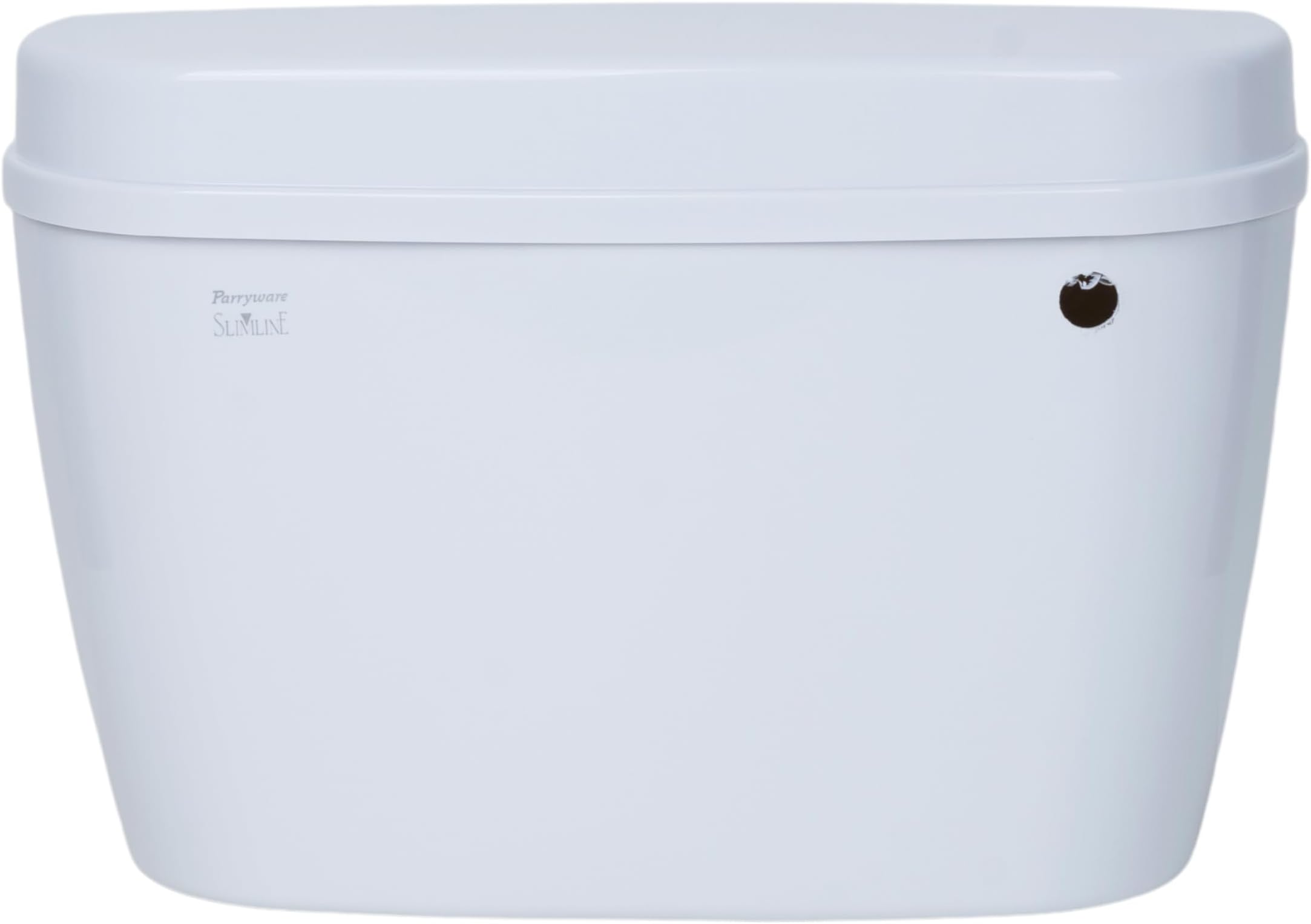 PARRYWARE UTSAV Series Polymer/PVC Single Flush System Exposed Cistern/Flush Tank (White) | 10L, Right Side, Front Lever | for Western (WC) or Indian Commodes | E83751C