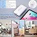 Slim Flat USB Wall Charger, Costyle 2 Pack 18W GaN Tech Fast Charge 3.0 Port Fast Charging Block with Foldable Plug Compatible for Samsung Galaxy S10 S9, iPhone 11 Xs XR X, Wireless Charger (White)
