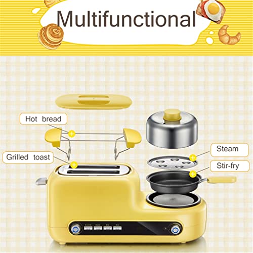 Torradeira doméstica multifuncional Máquina de café da manhã 3 em 1 Vaporizador de ovo Máquina de fa