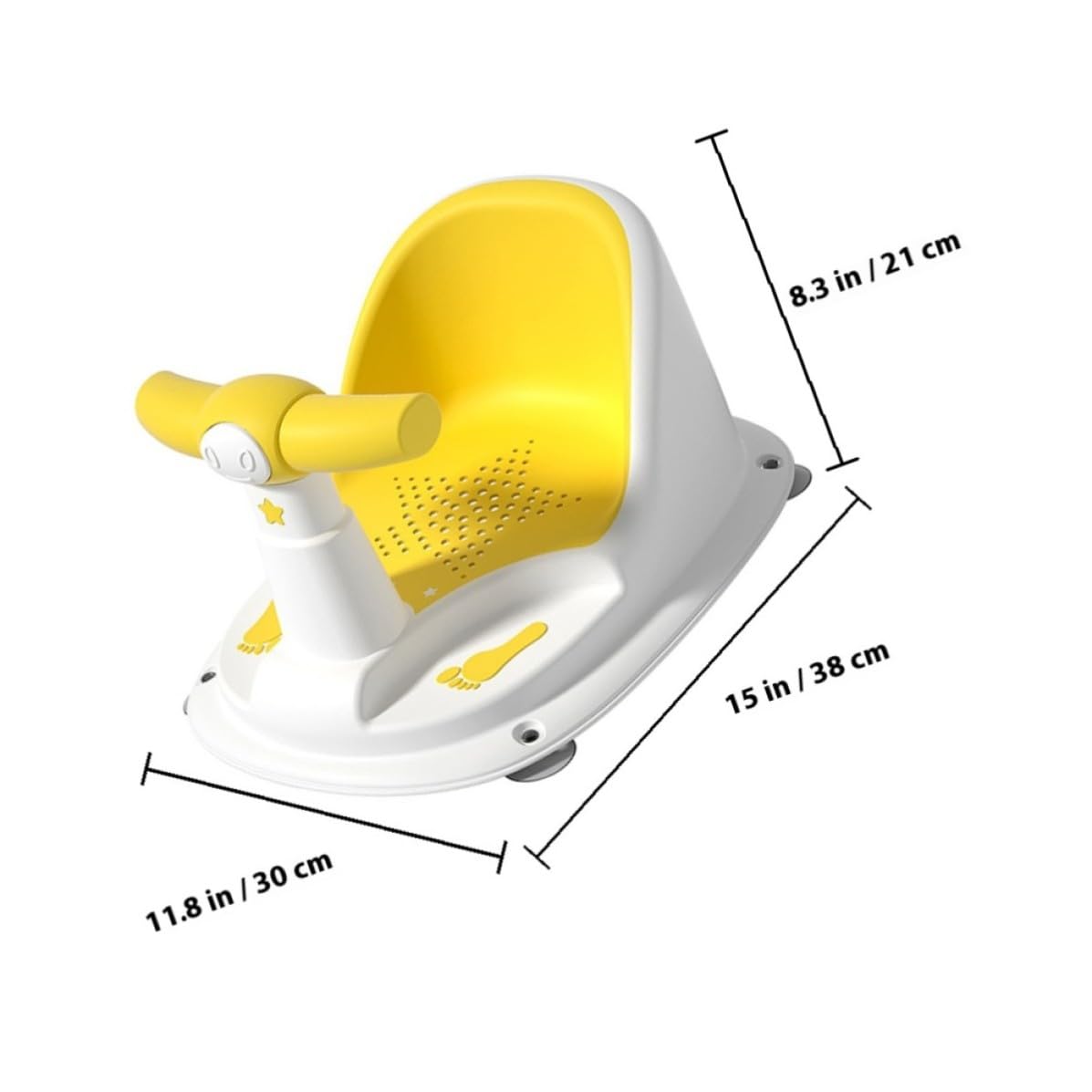 Mipcase Asiento el Plástico para de Baño Antideslizante Niño del Sentarse Diseño Seguro