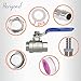 Horiznext npt 1/2 home brew bulkhead ball valve stainless steel 304 for Homebrew beer Kettle tap equipment kit, weldless water tank spigot (1 pc)