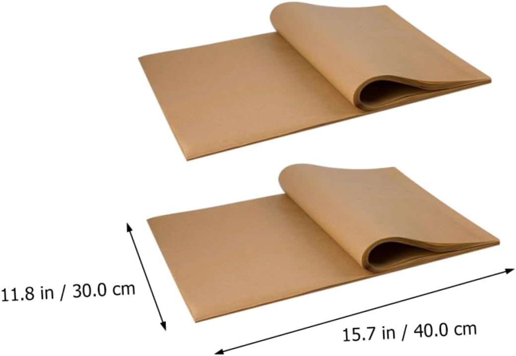 100pcs Non-stick Parchment Paper Baking Sheets Oil and Cooking Paper for Air Fryer Steaming and Baking for Easy Use