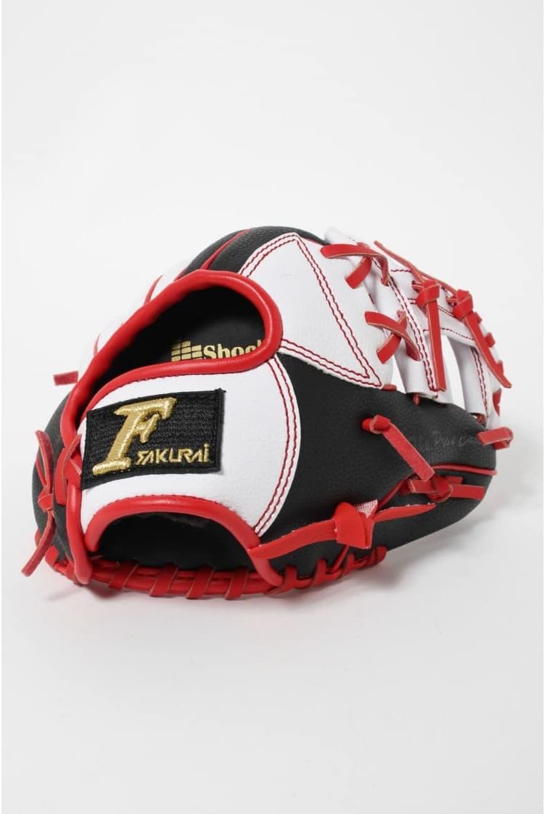 サクライ貿易(SAKURAI) Falcon(ファルコン) 野球 少年軟式用 オールラウンド用 グローブ 号球対応 身長120~130cm位 小学低学年向け FG-12シリーズ(レッド×グリーン、ブラック、ブルー×ピンク、ホワイト×レッド、ブルー)