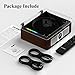 CD Player Portable, Retro CD Bluetooth Player with Dual HiFi Speakers, 2600mAh Rechargeable CD Player for Home with Remote Control,Support USB/AUX,Headphone Jack,Optical Brown