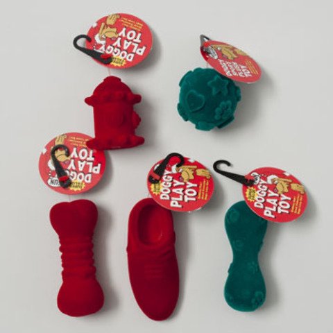 Chismas Dog Toy 6 assoed Foked