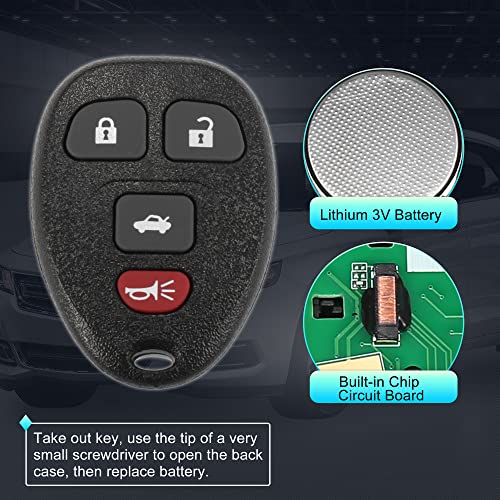 Boîtier clé OUC60270 de rechange 15912859 pour télécommande Chevrolet Monte Carlo