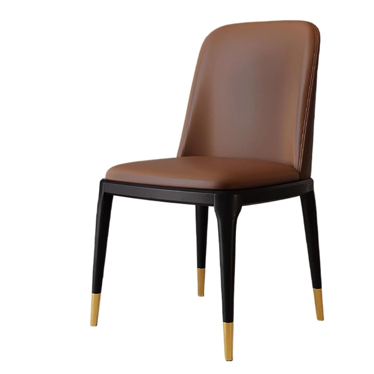 Chaises de salle à manger en cuir confortables contre le mal de dos : lot de 2 robustes