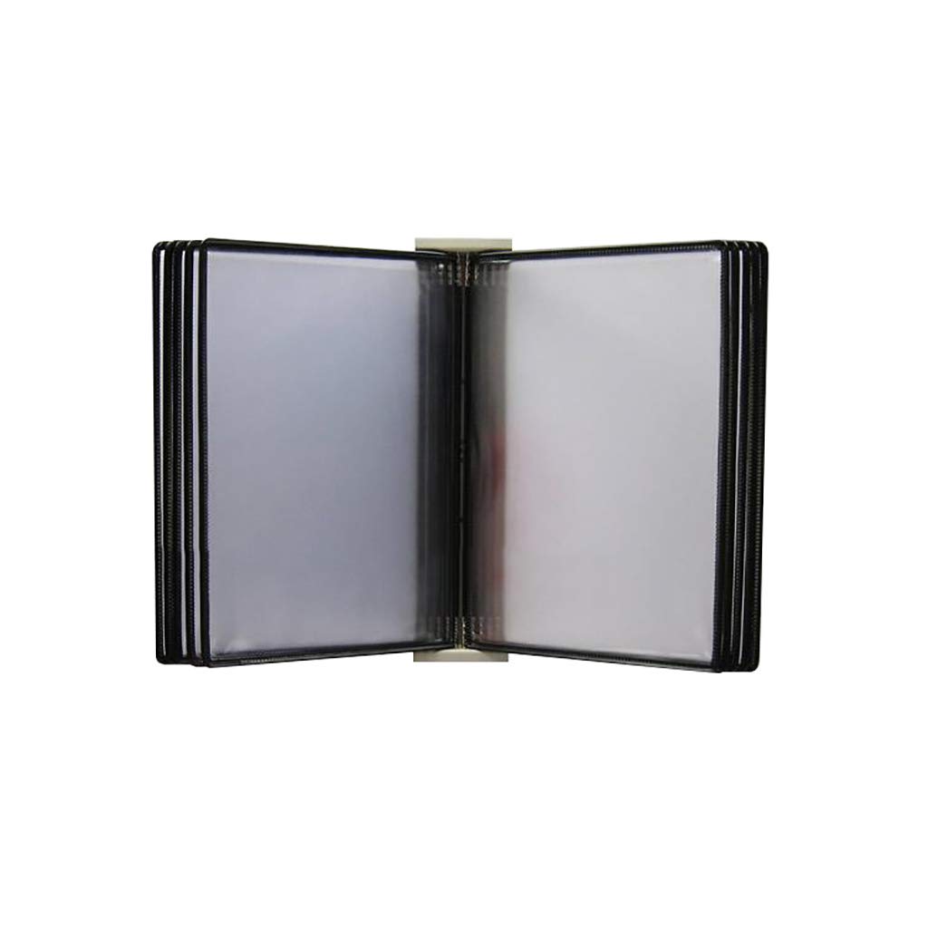 OLSKFUH Wall Mount Reference Display System, Hanging Wall File Organizer,Flip Holder, Wall-Mounted Magnetic Display 33 * 23 8Cm,Folders,B