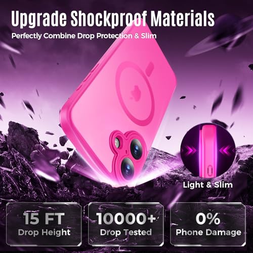 Image of Symcele Designed for iPhone 16 Plus Case, Hot Pink