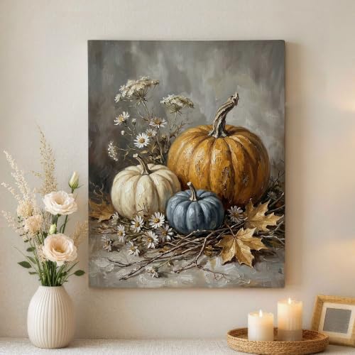 Lienzo decorativo de hojas otoñales para crear un ambiente acogedor y relajante